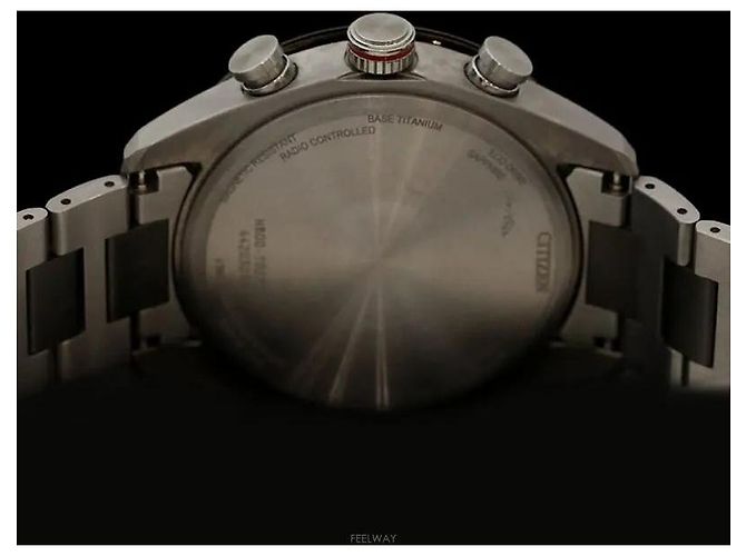 Autre Marque Eco-Drive Quartz Titanium Blue Dial - vista 5