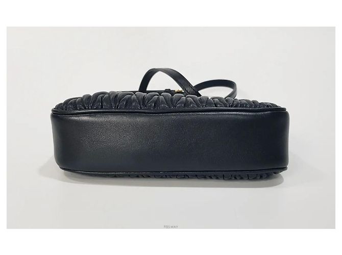 Miu Miu Borsa a spalla matelassé con catena - vista 6