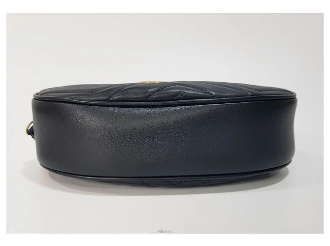 Borsa a tracolla Gucci Matelassé nera in pelle - vista 5