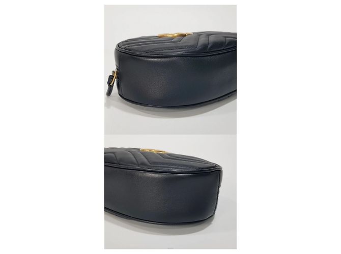 Borsa a tracolla Gucci Matelassé nera in pelle - vista 6