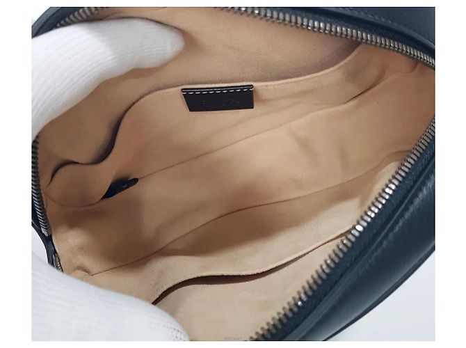 Borsa a tracolla Gucci Matelassé nera in pelle - vista 8