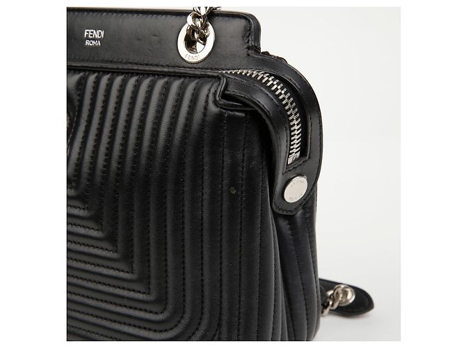 Fendi Picca borsa a tracolla con catena Nero - vista 2