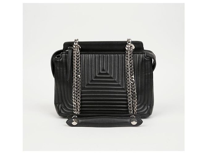Fendi Picca borsa a tracolla con catena Nero - vista 3