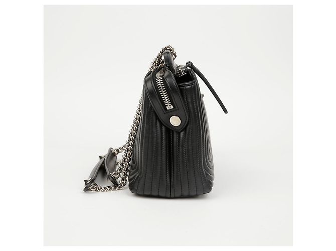 Fendi Picca borsa a tracolla con catena Nero - vista 4