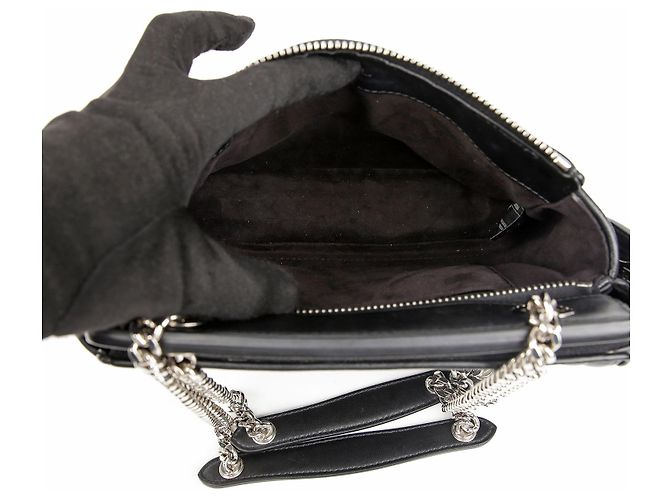 Fendi Picca borsa a tracolla con catena Nero - vista 8