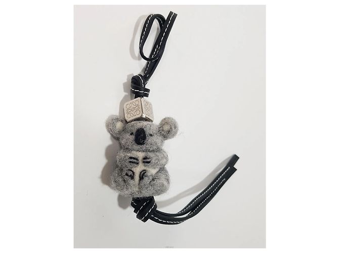 Portachiavi Koala Loewe in pelle marrone - vista 2