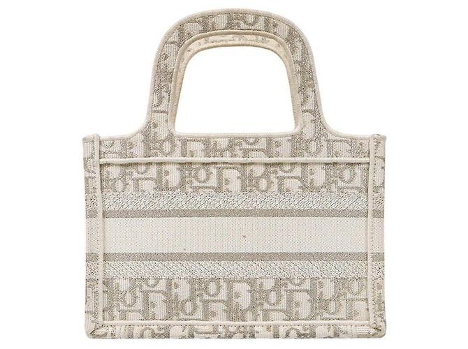 Dior Mini Book Tote Oblique Metallizzato - vista 3
