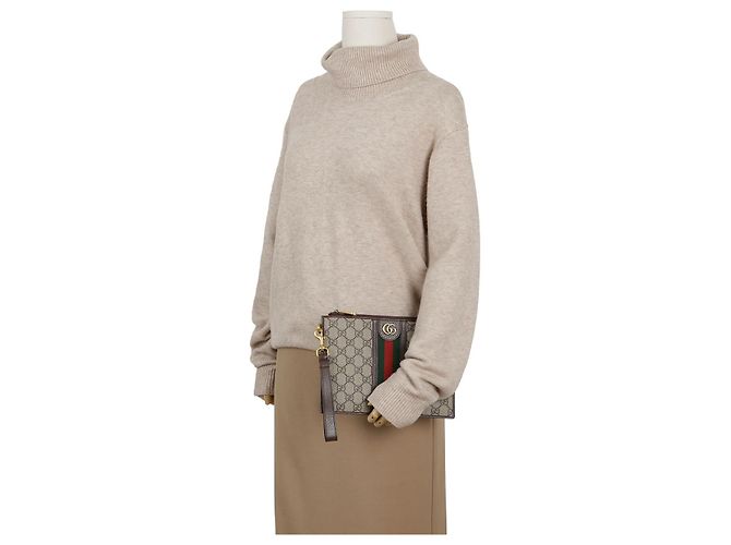 Gucci Pochette Ophidia GG Supreme Web Brown - vista 14