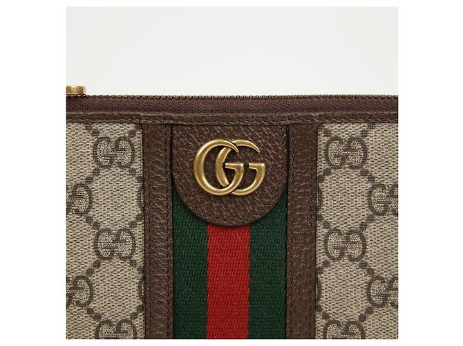 Gucci Pochette Ophidia GG Supreme Web Brown - vista 2
