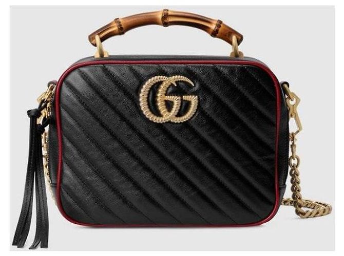 Bamboo Gucci Borsa a tracolla con manico in bambù e catena - vista 10