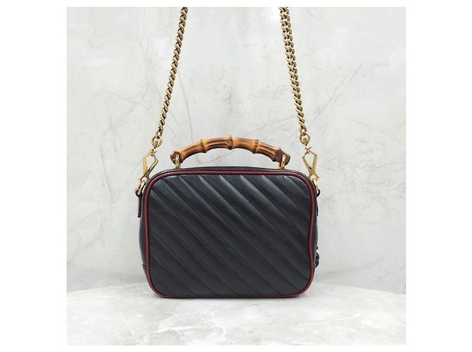 Bamboo Gucci Borsa a tracolla con manico in bambù e catena - vista 14