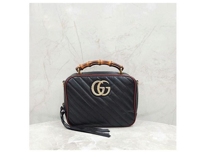 Bamboo Gucci Borsa a tracolla con manico in bambù e catena - vista 15