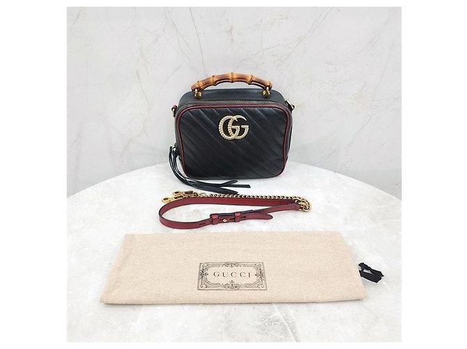 Bamboo Gucci Borsa a tracolla con manico in bambù e catena - vista 9
