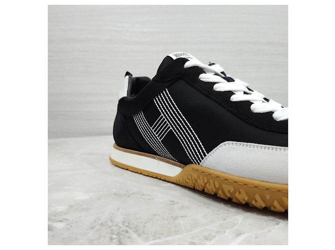 Sneakers Hermès in pelle nera uomo - vista 15