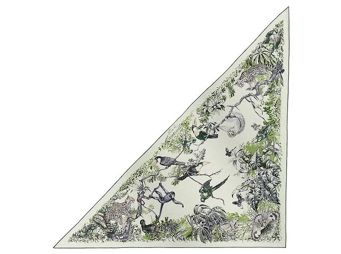 Hermès Foulard Triangolare Equateur - vista 3