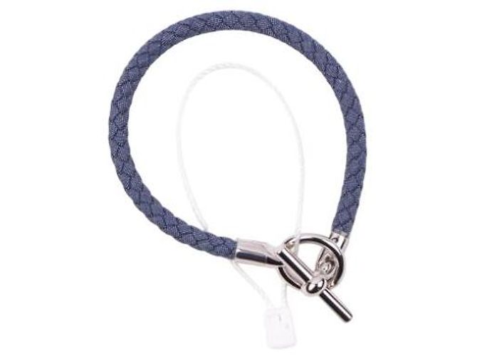 Bracciale Hermès Glenan H Jean Blu Denim - vista 9