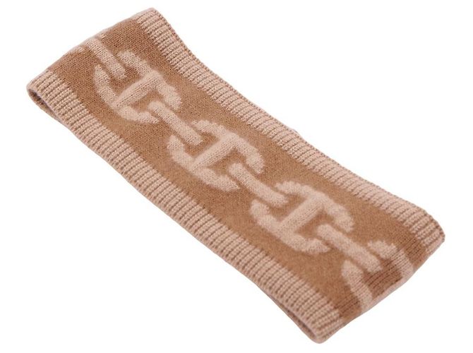 Hermès Honesty Stirnband Kaschmir Chtaigne Biscuit - Ansicht 5