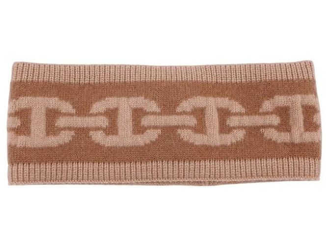 Hermès Honesty Stirnband Kaschmir Chtaigne Biscuit - Ansicht 6