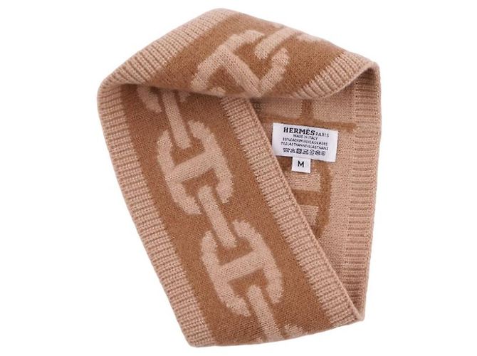 Hermès Honesty Stirnband Kaschmir Chtaigne Biscuit - Ansicht 7