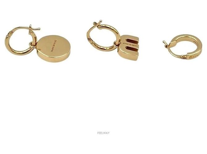 Miu Miu Set di orecchini placcati in oro - vista 3