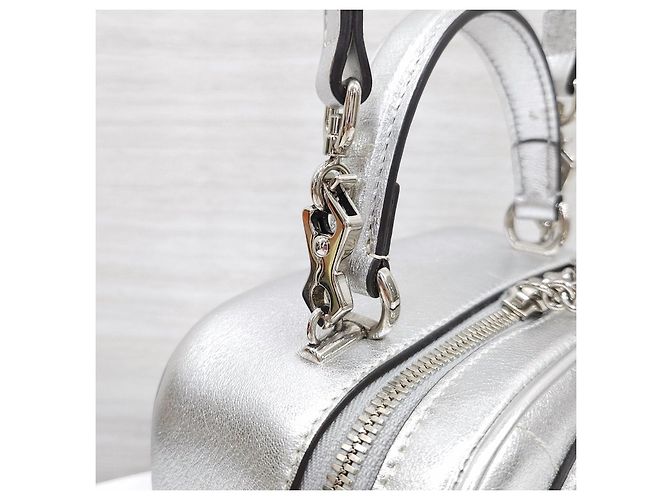 Gucci Borsa Blondie Mini Top Handle Argento Metallizzato - vista 13