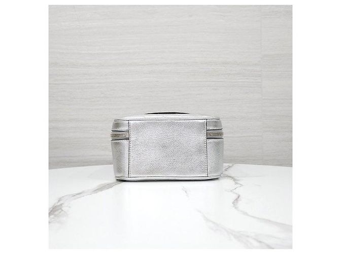 Gucci Borsa Blondie Mini Top Handle Argento Metallizzato - vista 7