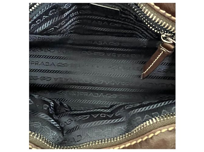Mini Borsa Prada Denim Blu - vista 7