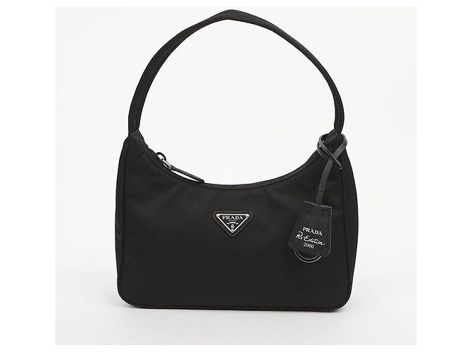 Prada Borsa Hobo Mini Re-Edition da donna Nero - vista 2