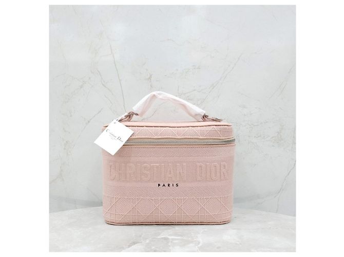Dior Necessaire da Viaggio Cannage Rosa XKDOVREY - vista 10