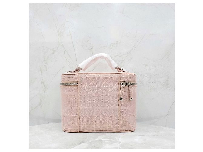 Dior Necessaire da Viaggio Cannage Rosa XKDOVREY - vista 12
