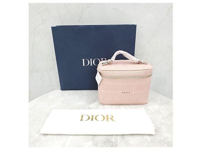 Dior Necessaire da Viaggio Cannage Rosa XKDOVREY - vista 9