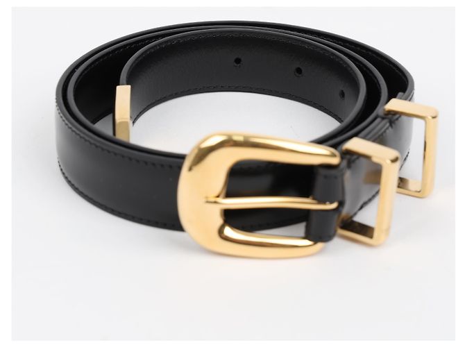 Cintura Western Céline in pelle marrone - vista 3