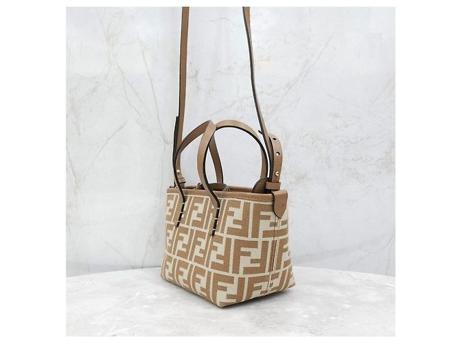 Fendi FF Mini Roll Bag aus Jacquard - Ansicht 11