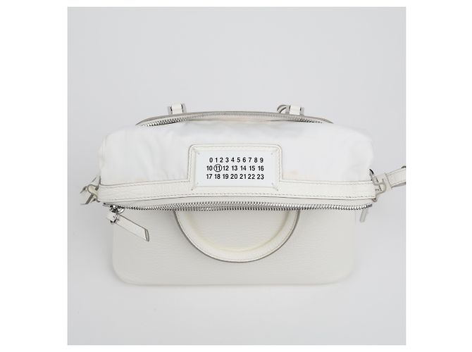 Maison Martin Margiela Mini borsa a tracolla Bianco - vista 15
