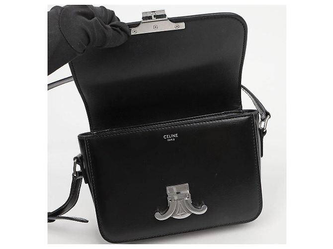 Céline Borsa a tracolla Triomphe Thin Shoulder Crossbody Bag - vista 9