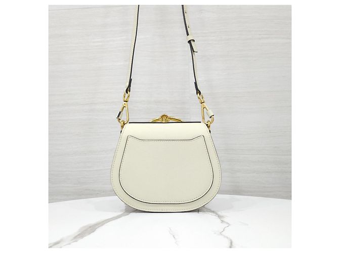 Chloé Borsa Bracciale Nile Small White Cream - vista 13