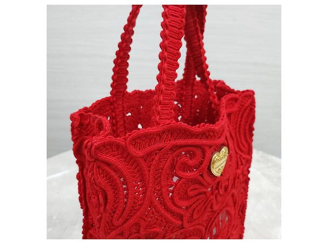 Dolce & Gabbana Borsa shopper Cordonetto Small in crochet - vista 13