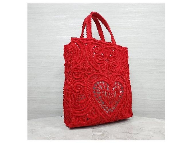 Dolce & Gabbana Borsa shopper Cordonetto Small in crochet - vista 6