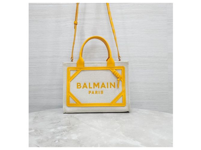 Balmain Borsa a spalla tote in tela - vista 12
