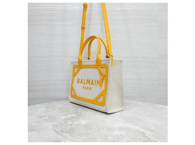 Balmain Borsa a spalla tote in tela - vista 2