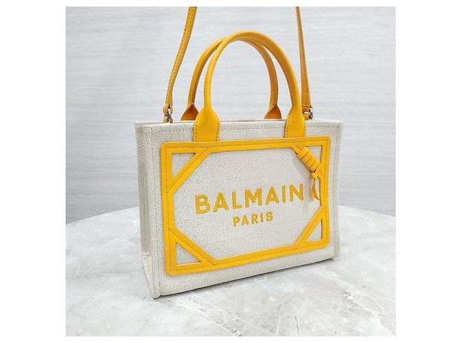 Balmain Borsa a spalla tote in tela - vista 4