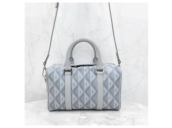 Dior Borsa Ringo CD Diamond Canvas Messenger Bag - vista 12