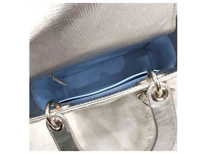 Borsa Lady Dior Small Argento - vista 9