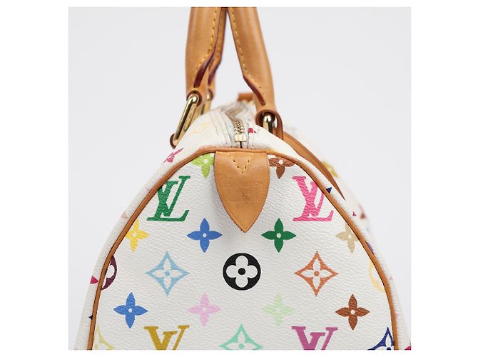 Louis Vuitton Borsa Tote Speedy Monogram Multi Canvas White - vista 10