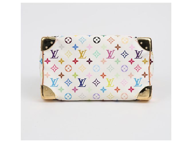 Louis Vuitton Borsa Tote Speedy Monogram Multi Canvas White - vista 11