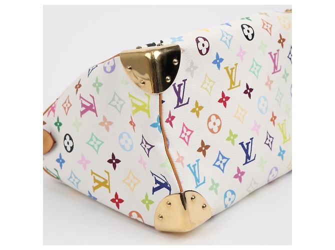 Louis Vuitton Borsa Tote Speedy Monogram Multi Canvas White - vista 12