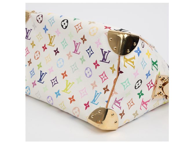 Louis Vuitton Borsa Tote Speedy Monogram Multi Canvas White - vista 13
