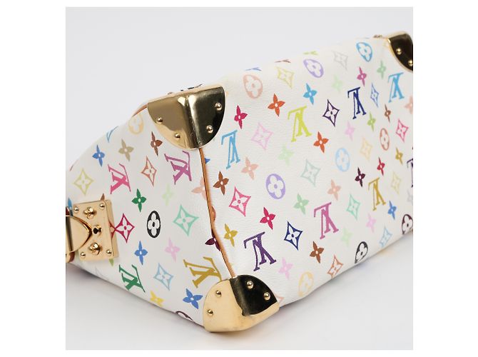 Louis Vuitton Borsa Tote Speedy Monogram Multi Canvas White - vista 14