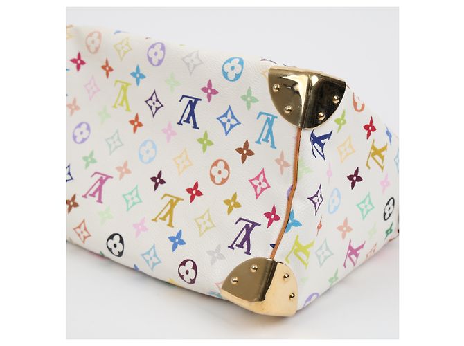 Louis Vuitton Borsa Tote Speedy Monogram Multi Canvas White - vista 15