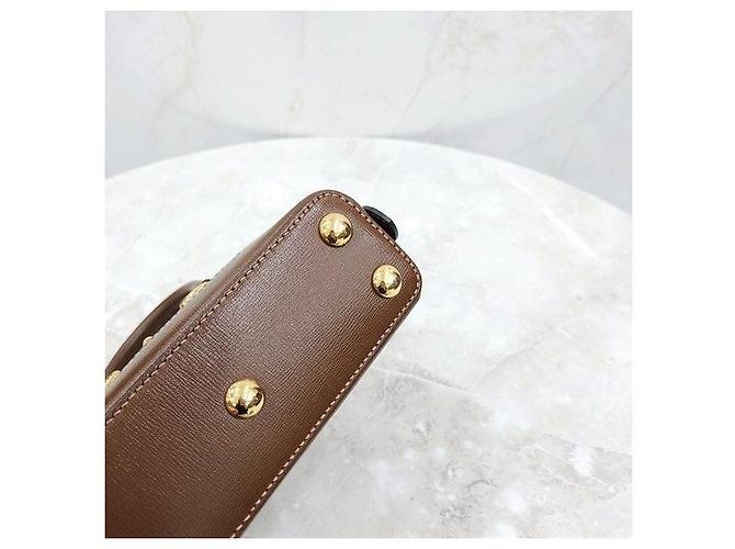 Gucci Mini borsa a tracolla con manico marrone - vista 6